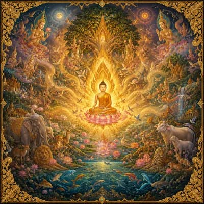 บทสวดกรณียเมตตสูตร สูตรว่าด้วยเมตตาที่พึงทำ
