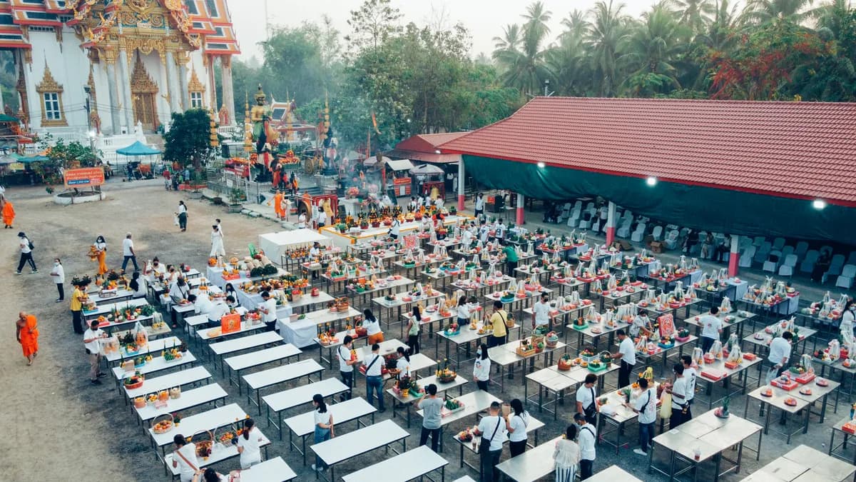 พิธีบวงสรวงท้าวเวสสุวรรณโณ จตุมหาราชิกา วัดจุฬามณี ปี ๒๕๖๔