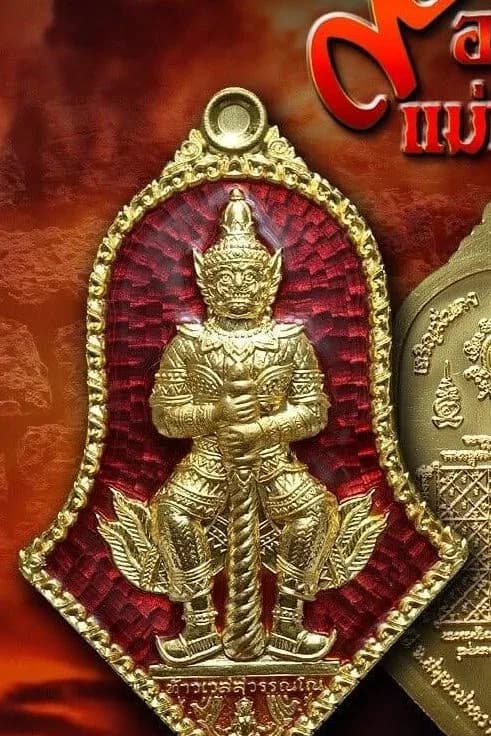 เหรียญที่ระฤกท้าวเวสสุวรรณโณ จตุมหาราชิกา พิมพ์ทรงจำปี รุ่น “๙ อาราม แห่งเมืองแม่กลอง” หลวงพ่ออิฏฐ์ วัดจุฬามณี ๒๕๖๓