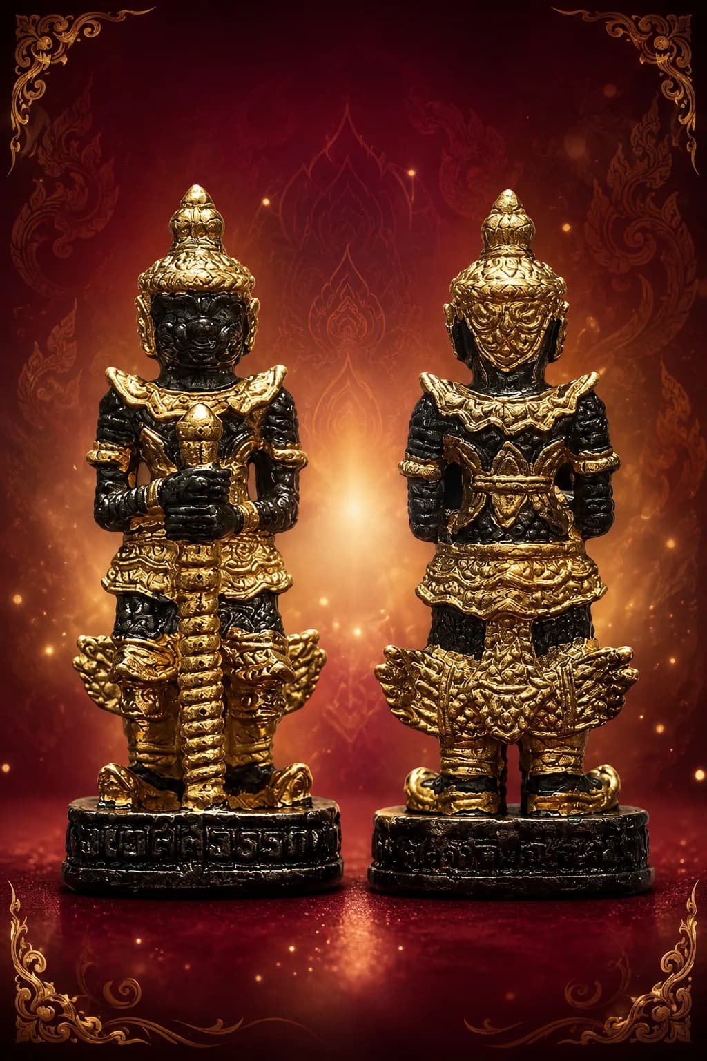 เทวรูปบูชาท้าวเวสสุวรรณโณ จตุมหาราชิกา บรมมหาจักรพรรดิ รุ่น “เจริญสุข ๖๓” (พิมพ์เข่าตรง-เข่าย่อ ย้อนยุค ๒๕๓๒) หลวงพ่ออิฏฐ์ วัดจุฬามณี ๒๕๖๓