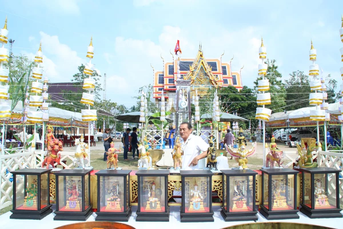 พิธีสวดนพเคราะห์ วัดจุฬามณี ปี ๒๕๕๘