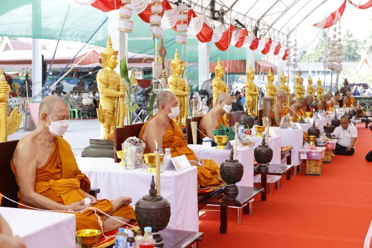 พิธีพุทธาภิเษกเหรียญท้าวเวสสุวรรณโณ รุ่นประวัติศาสตร์ตำรวจ วัดจุฬามณี ปี ๒๕๖๕